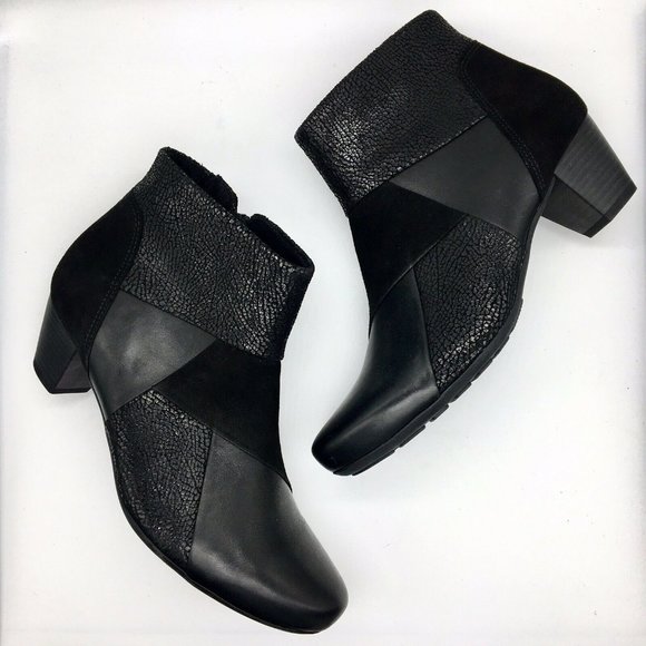 Gabor Classic Patchwork Leather Booties - US 6/UK 4 - Picture 4 of 9